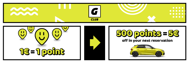 Goldcar Club: exclusive gifts when you make a reservation